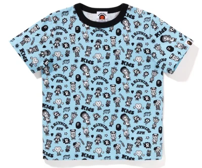 Camiseta azul Bape Kids X Chocomoo Milo Friends talla 110 Foto 1 de 2