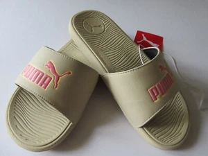 Puma Cool Cat Damen Freizeit Pantolette Sandale Granola Peach Coral Logo Neu Mit Etikett - Bild 1 von 4