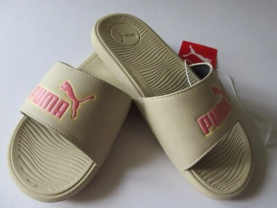 Puma Cool Cat Women's Casual Slide Sandal Granola Peach Coral Logo New With Tag - Image 1 of 4