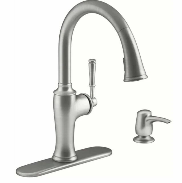 Kohler Cardale Vibrant Stainless Pull-down Kitchen Faucet (R72247-SD-VS)