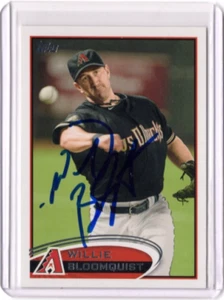 WILLIE BLOOMQUIST MLB Diamondbacks 2012 Topps Auto Autographed Signed #515 Card - Picture 1 of 2