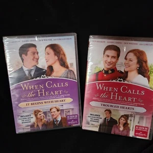 DVD When Calls the Heart: Troubled Hearts Season 3 Movie 1 & 2 It Begins W Heart - Picture 1 of 3