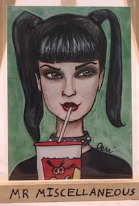 Original ACEO Skizze von Geri Centonze - NCIS - Abby Sciuto - Pauley Perrette #4 - Bild 1 von 2