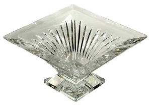 Encantador plato de caramelo Waterford Square Bowl firmado hecho en Irlanda Clarion Crystal - Imagen 1 de 12