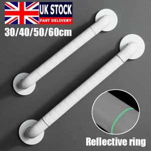 30-60cm Bathroom Grip Shower Tub Grab Bar Safe Handle Handrail Rail Disabled UK - Picture 1 of 20