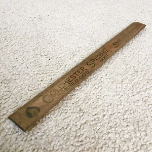 Vintage Wood Ruler w/ Colchester Spading Boot Advertising 15" New Bremen NY Rare - Picture 1 of 12