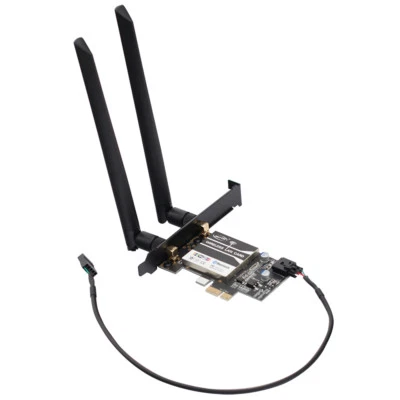 Intel Dual Band 9260AC 1730Mbps Pcie Bluetooth 5.0 WiFi Card for Desktop PC - Image 1 of 4