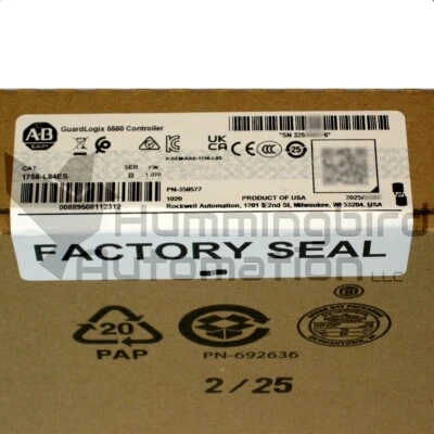 2025 Allen Bradley 1756-L84ES /B ControlLogix PLC SEALED Surplus *USA SELLER* - Image 1 of 4
