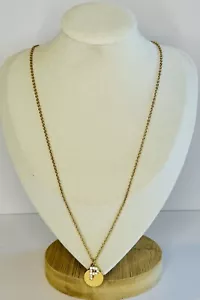 Collar Baublebar Tono Dorado Letra P Cristal Pavimentado 20 Pulgadas. - Imagen 1 de 7