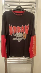 Rebel Urban Scull And Bones Long Sleeve Top Age 13yrs - Picture 1 of 4