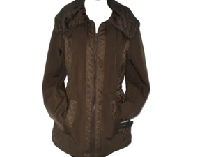 Jones New York Coat Zipper Closure Jacket Brown Jacket New M - Picture 1 of 18