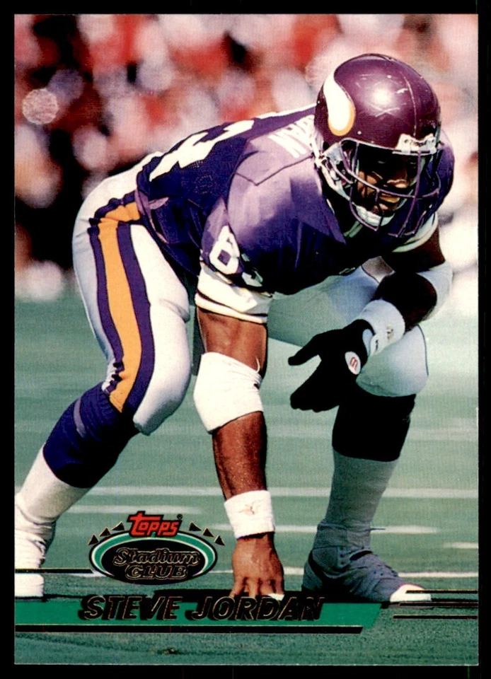 1993 STADIUM CLUB STEVE JORDAN MINNESOTA VIKINGS #445 - Image 1 of 2