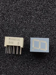MAN412C - Single Digit Stick Display 0.39 Inch(9.9mm) Bright Red - Fairchild FSC - Bild 1 von 2