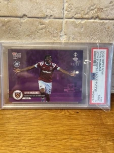 2022 Topps Now Divin Mubama Scores On Debut West Ham Purple PSA 9 MINT /99 RC - Bild 1 von 4