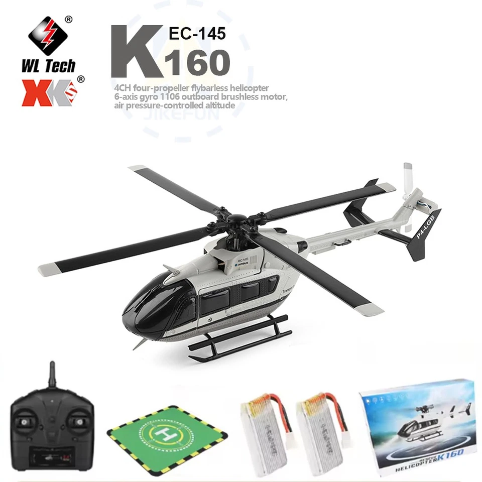 NEW RC HELICOPTER 4 Blade EC-145 AIRBUS K160 Gyro Stabilization 6G 4CH 2.4g-RTF - Image 1 of 4