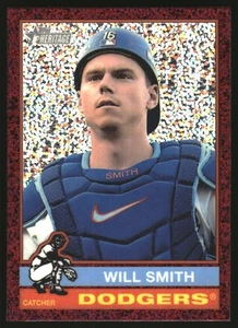 2025 Topps Heritage #397 Will Smith Chrome Burgundy Sparkle Refractor - Picture 1 of 2
