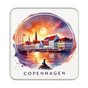 Copenhagen, Denmark Fridge Magnet: Cute Handmade Travel Souvenir Gift - Foto 1 di 5
