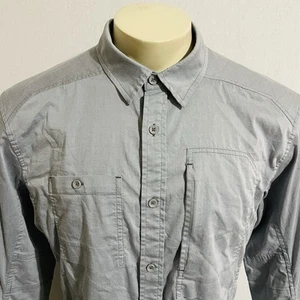 Arc’teryx Long Sleeves Men's Hiking Shirt Sz L Button Up Gray Pockets Outdoor. - Picture 1 of 15
