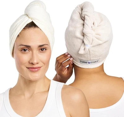   Two-Piece Microfiber Hair Towel Set, Head Wrap  - Image 1 of 4