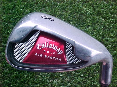 Club de golf Callaway Big Bertha 2008 hierro de gran tamaño diestro hierro 8 con R Flex grafito Foto 1 de 4
