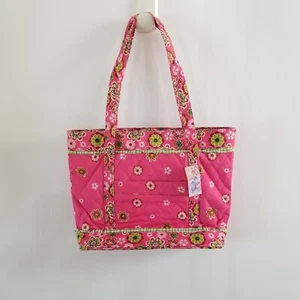 Gigi Olivia Pink Floral Zippered Handbag Purse Tote New Colorful Diaper Bag - Picture 1 of 12