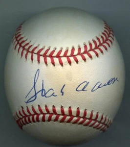 Hank Aaron signierter Baseball 1957 1969 Braves Brewers Hof PSA/DNA authentifiziert - Bild 1 von 3