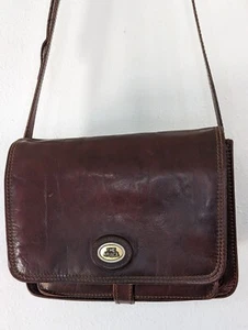 The Bridge Firenze 1969 Leather Shoulder Purse - Picture 1 of 10