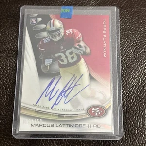 2013 Topps Platinum Refraktor 012/150 Marcus Lattimore Rookie Auto RC 49ers - Bild 1 von 2
