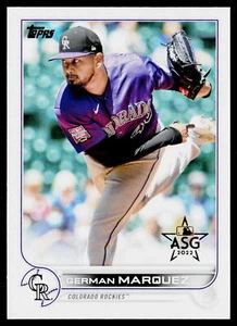 German Marquez 2022 Topps All-Star Game Stamped #498 Colorado Rockies - Picture 1 of 2
