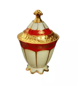 Prunkdeckeldose Hutschenreuther Hohenberg DMHR Real Dresden Saxonia Art Deco - Bild 1 von 9