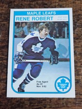1982-83 O-PEE-CHEE NHL HOCKEY #330 RENE ROBERT TORONTO MAPLE LEAFS
