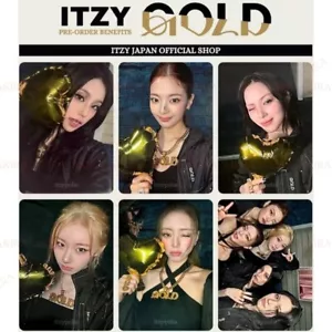 ITZY 9° ALBUM GOLD MIDZY JAPAN BENEFITS CARTOLINA FOTOGRAFICA UFFICIALE - Foto 1 di 7