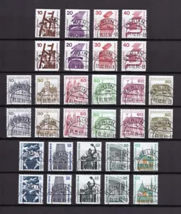 AM0450) GERMANY Berlin all C/D stamps from booklet pane used, 1971-1989 - Picture 1 of 1