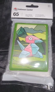 65 Porygon & Polygons Pokemon Center Trading Card Sleeves Sealed NEW 2024 - Imagen 1 de 2