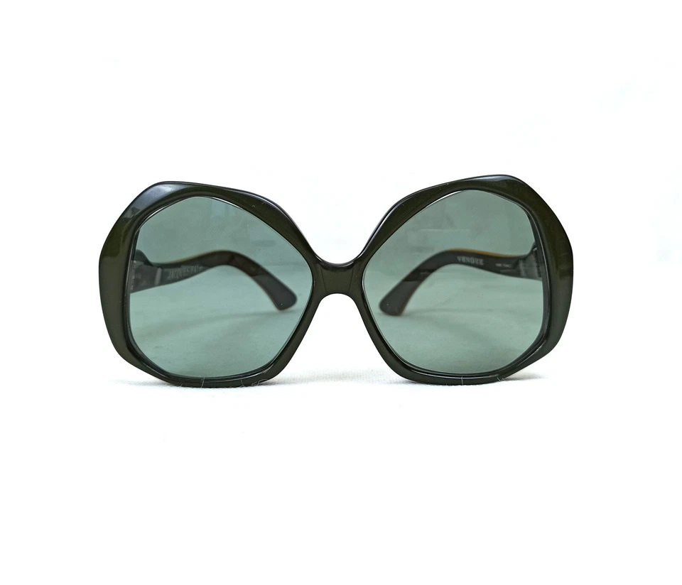 Vintage Jacques Fath VENDEE Sunglasses Unisex Owl-Eye 70s France 54-20 140 - Image 1 of 4