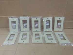 GRADY WHITE #13-594 SINGLE GANG WALLPLATE STANDARD SIZE IVORY COLOR *10 PACK* - Picture 1 of 5