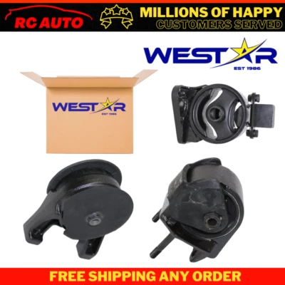 Motor & Trans Mount 3PCS Fit 10-12 Hyundai Santa Fe/ 11-13 KIA Sorento 2.4/3.5L - Image 1 of 4