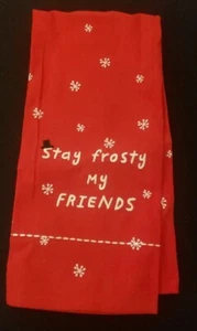 NEW Hallmark FRIENDS “Stay Frosty My Friends” Kitchen Towel - Picture 1 of 2