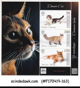 KYRGYZSTAN - 2019 DOMESTIC CATS - MINIATURE SHEET MNH - Picture 1 of 1
