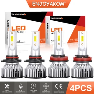 For Scion IQ 2012-2015 4x 9005 H11 Combo LED Headlight High/Low Beam Bulbs 6000K - Foto 1 di 12