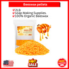 2LB Beeswax pellets Beeswax for Candle Making 100% Organic Beeswax 2lb Yellow