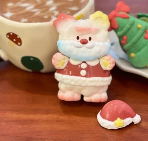 GabriellaWorkshop Paofu Santa Claus Puff Bear Red Resin Figure H8.5cm(3.3in) - Picture 1 of 3