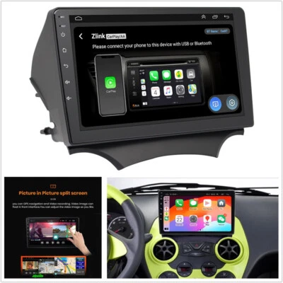 Radio estéreo Android 14 9" 2 GB + 32 GB unidad principal GPS para Ford Ka 2008-2014 Carplay Foto 1 de 4