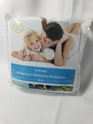 Защита для матраса LINENSPA Premium гладкая ткань - 100% водонепроницаемая - двойная - Изображение 1 из 4