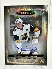 22/23 2022 UPPER DECK STATURE KAEDAN KORCZAK 108 ROOKIE AUTOGRAPH AUTO /199