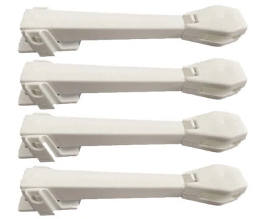 Qty (4) Vertical Blind Cord, String White Tension Pulley, Traverse Rod Pulleys - Image 1 of 3