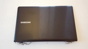 Samsung Np355E5C -A01NL top lid lcd cover w/ bezel hinges cables COMPLETE - Afbeelding 1 van 2