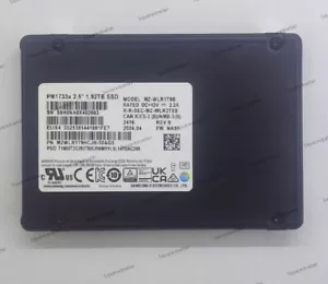 Samsung PM1733A 1.92TB SSD U.2 2.5" PCIE 3.0 NVME MZ-WLR1T9B MZWLR1T9HCJR-00AG5 - Afbeelding 1 van 1