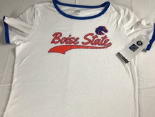 Boise State Broncos T-Shirt Womens SZ M/L Student Alumni NEW Glitter Sparkle Tee