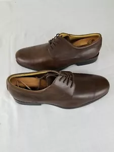 Johnston Murphy Mens Oxfords Leather Brown  20 7426 Sz 11.5 M  - Picture 1 of 11